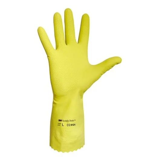Latexové rukavice, žlté, veľkosť: 7