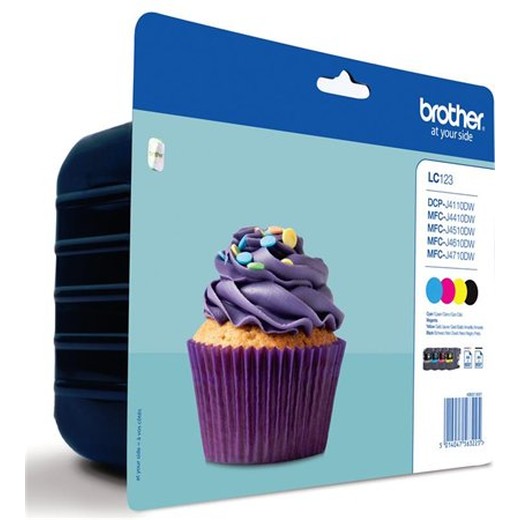 Náplň multipack k tlačiarňam "DCP-J4110DW, MFC-J4410DW", BROTHER, b+c+m+y, 4*600 strán