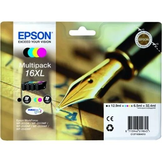Náplň multipack k tlačiarni "Workforce WF2540WF", EPSON, b+c+m+y, 32,4ml