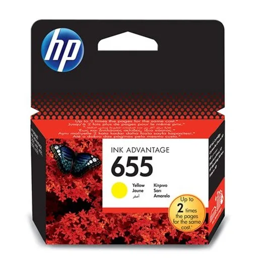 Deskjet Ink Advantage 3520 sér., žltá náplň, 600 str.., Nr. 655