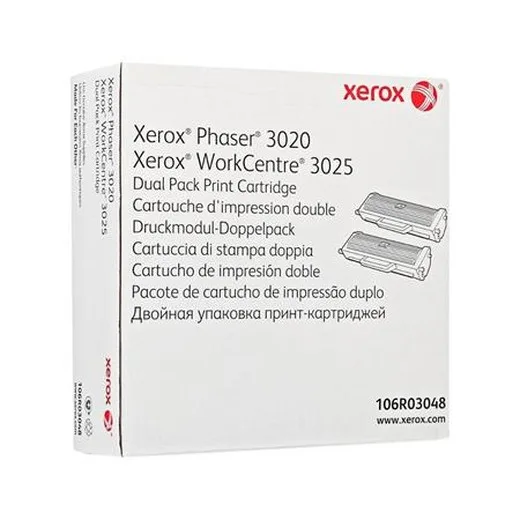 106R03048 toner k tlačiarňam Phaser 3020NI, WC3025NI , XEROX čierna, 2*1,5k