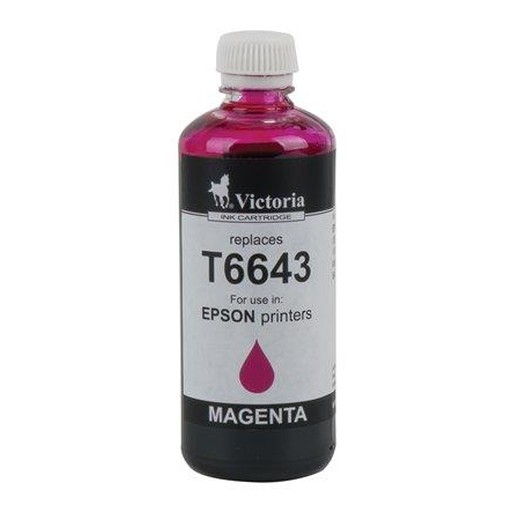 T6643 náplň do tlačiarní L100, 200mfp, VICTORIA TECHNOLOGY, červená, 100ml
