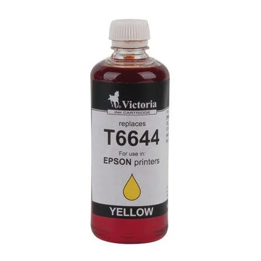 T6644 náplň do tlačiarní L100, 200mfp, VICTORIA TECHNOLOGY, žltá, 100ml