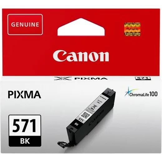 CLI-571B Atramentová náplň pre tlačiarne Pixma MG5750, 6850,7750, CANON čierna, 7 ml
