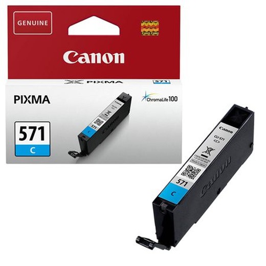 CLI-571C náplň pre tlačiarne Pixma MG5750, 6850,7750, CANON modrá, 7 ml