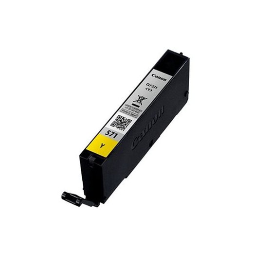 CLI-571Y náplň pre tlačiarne Pixma MG5750, 6850,7750, CANON žltá, 7 ml