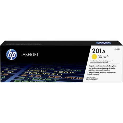 CF402A Toner k tlačiarnam Color LaserJet Pro M252,M277, HP 201A žltá 1,4k