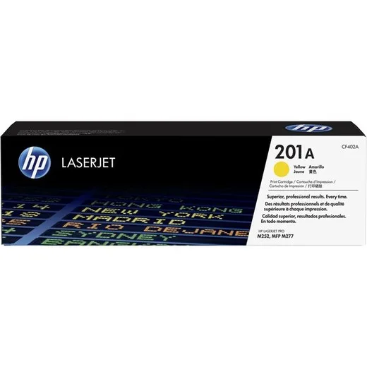 CF402A Toner k tlačiarnam Color LaserJet Pro M252,M277, HP 201A žltá 1,4k
