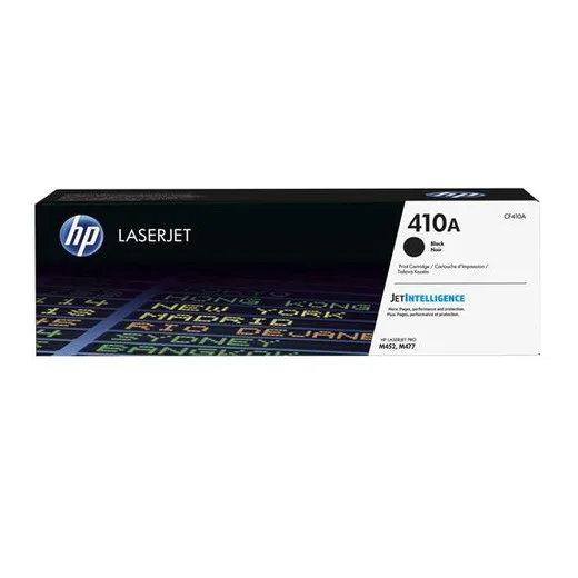 CF410A toner k tlačiarňam ColorLaserJet M452, M477, HP 410A, čierna, 2,3k