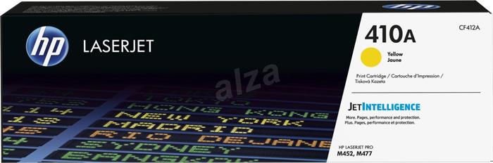 CF412A toner k tlačiarňam ColorLaserJet M452/477, HP žltá, 2,3k