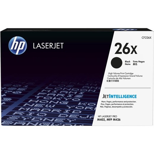 CF226X toner k tlačiarňam LaserJet Pro M402, 426, HP 26X čierna, 9k