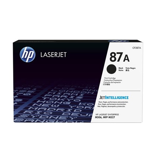 CF287A Toner k tlačiarňam LaserJet M506, M527, HP 87A čierna, 9k