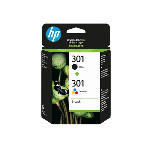 N9J72AE náplň do tlačiarne pack DeskJet 2050, HP 301 b+c+m+y