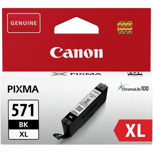 CLI-571XL náplň do talčiarní Pixma MG 5700 Series/6800 Series/7700 Series, CANON, čierna, 11 ml