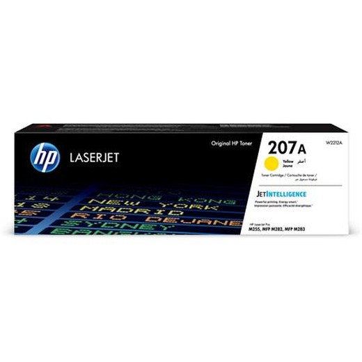 W2212A Laserový toner pre Color LaserJet Pro M182N, M183FW tlačiarne, HP 207A, žltá, 1,25k