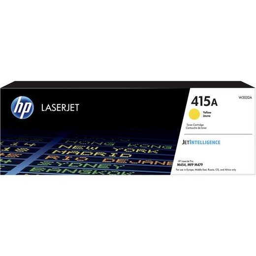 W2032A laserový toner, k tlačiarňam Color LaserJet Pro M454, MFP M479, HP 415A, žltá, 2,1k