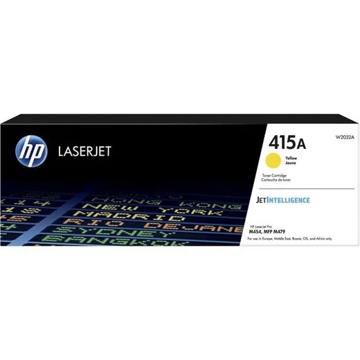 W2032A laserový toner, k tlačiarňam Color LaserJet Pro M454, MFP M479, HP 415A, žltá, 2,1k