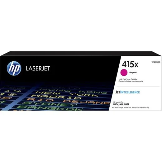 W2033X laserový toner, k tlačiarňam Color LaserJet Pro M454, MFP M479, HP 415X, magenta, 6k