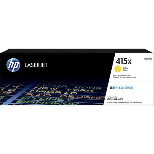 W2032X laserový toner, k tlačiarňam Color LaserJet Pro M454, MFP M479, HP 415X, žltá, 6k