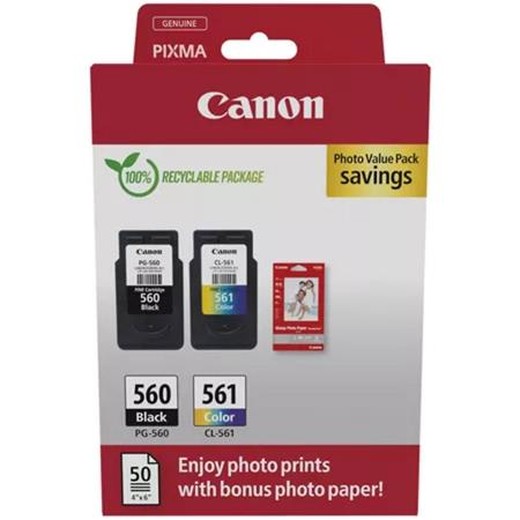 PG560/CL561 multipack do PIXMA TS5350 tlačiarní, CANON, čierna + farebná, 2*180 strán