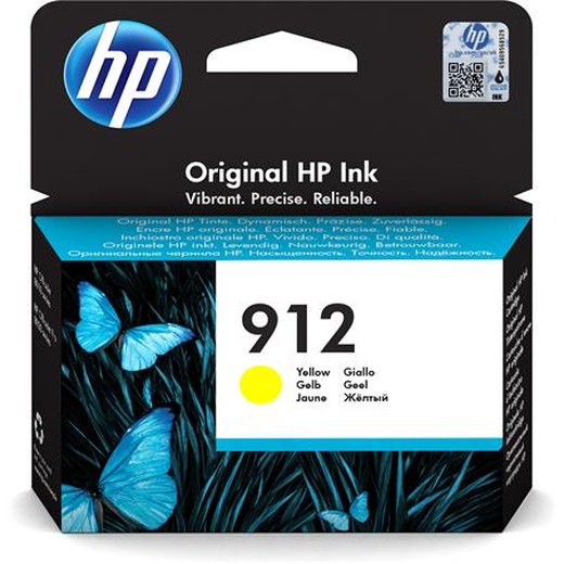 3YL79AE náplň do Officejet 8023 All-in-One tlačiarní, HP 912, žltá, 315 strán