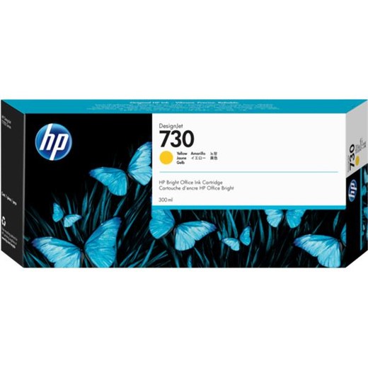 P2V70A XL náplň do DesignJet T1600, T1700, T2600 tlačiarní, HP 730, žltá, 300 ml