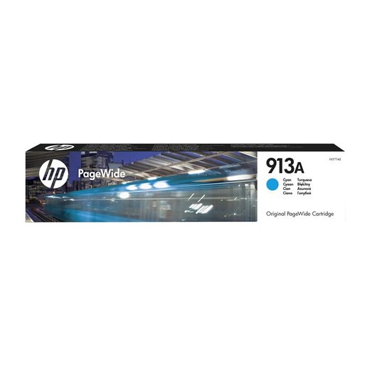 F6T77AE náplň pre PageWide 352, 377, PageWide Pro 452, 477 tlačiarne, HP 913, cyan, 3,5k