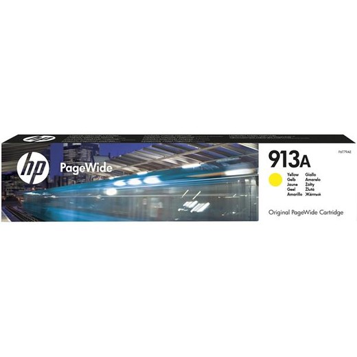 F6T79AE náplň pre PageWide 352, 377, PageWide Pro 452, 477 tlačiarne, HP 913, žltá, 3,5k