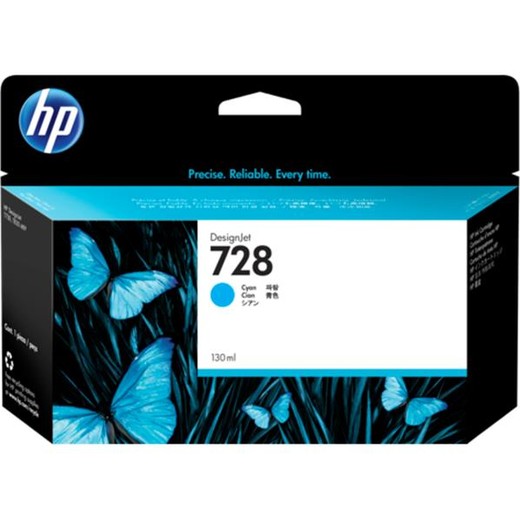 F9J67A náplň pre DesignJet T730, T830 tlačiarne, HP 728, cyan, 130ml