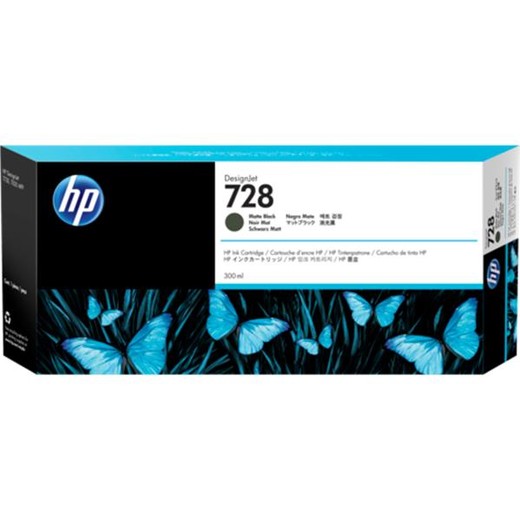 F9J68A náplň pre DesignJet T730, T830 tlačiarne, HP 728, matná čierna, 300ml