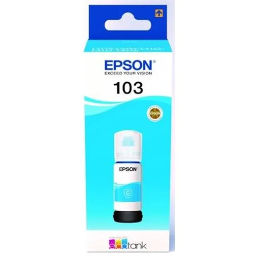 T00S24A náplň do tlačiarní  EcoTank L3110, L3150, L1110, EPSON 103, modrá, 65 ml