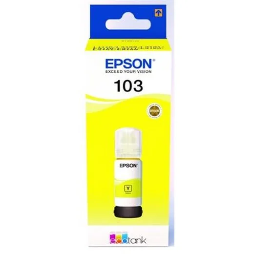 T00S44A náplň do tlačiarní EcoTank L3110, L3150, L1110, EPSON 103, žltá, 65 ml