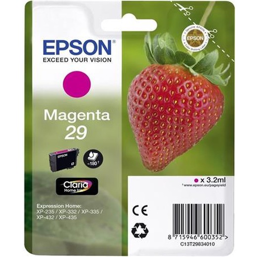 C13T29834010 náplň do tlačiarní XP235/332, EPSON, červená, 3,2ml