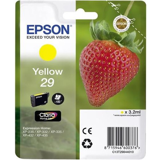 C13T29844010 náplň do tlačiarní XP235/332, EPSON, žltá, 3,2ml
