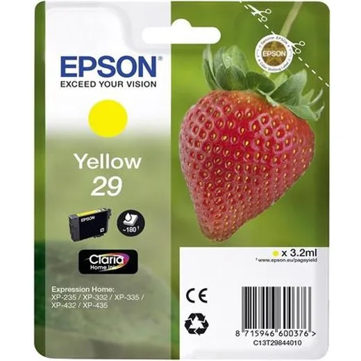 C13T29844010 náplň do tlačiarní XP235/332, EPSON, žltá, 3,2ml
