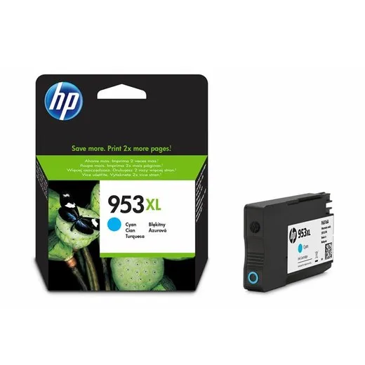 F6U16AE náplň do tlačiarní OfficeJet Pro 8210, 8700 séria, HP 953XL, modrá, 1,6k