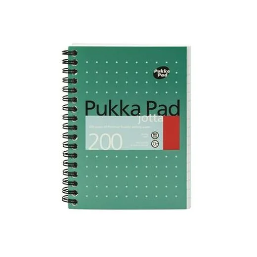 Špirálový zošit, A6, linajkový, 100 strán, PUKKA PAD, "Metallic Jotta"