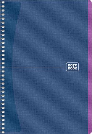 Špirálový zošit, A5, štvorčekový, 80 listov, SHKOLYARYK "Notebook", mix
