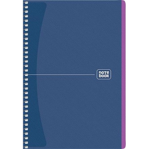 Špirálový zošit, A5, štvorčekový, 80 listov, SHKOLYARYK "Notebook", mix