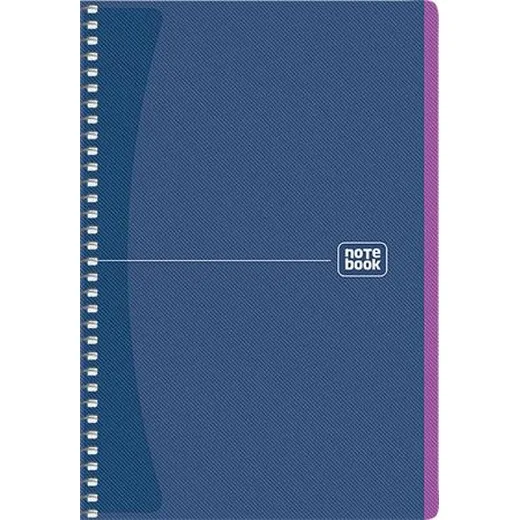 Špirálový zošit, A5, štvorčekový, 80 listov, SHKOLYARYK "Notebook",  mix