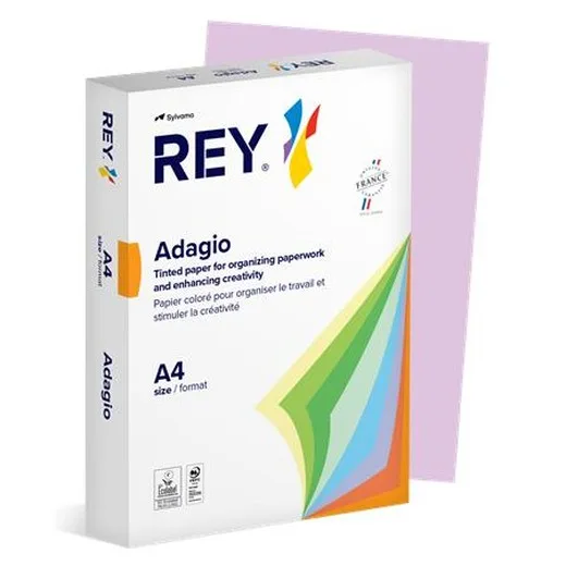 Kopírovací papier, farebný, A4, 80 g, REY "Adagio", intenzívna fialová