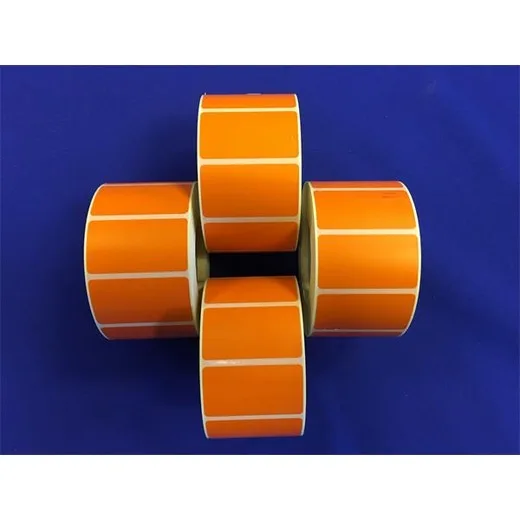Etikety, termo, 25x45 mm, 1000 etikiet/kotúč, oranžová