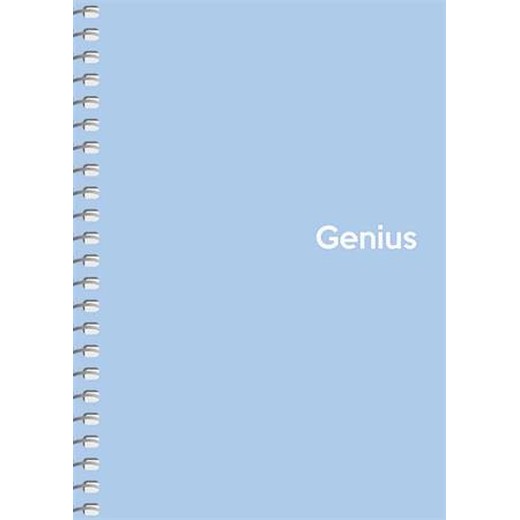 Špirálový zošit, štvorčekový, A6, 80 listov, PP obal, SHKOLYARYK "Genius Pastel", mix
