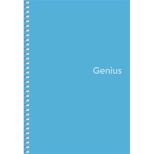 Špirálový zošit, štvorčekový, A5, 80 listov, PP obal, SHKOLYARYK "Genius", mix
