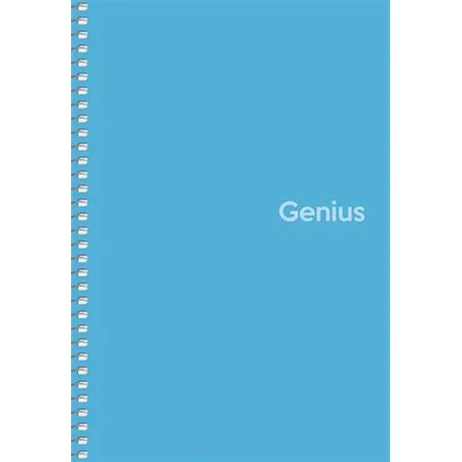 Špirálový zošit, štvorčekový, A5, 80 listov, PP obal, SHKOLYARYK "Genius", mix