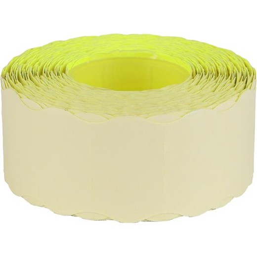 Cenové etikety, 25x16, FLUO citrónová