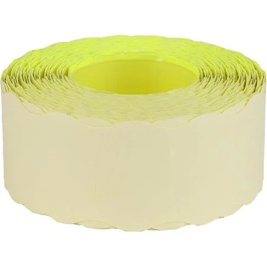 Cenové etikety, 25x16, FLUO citrónová