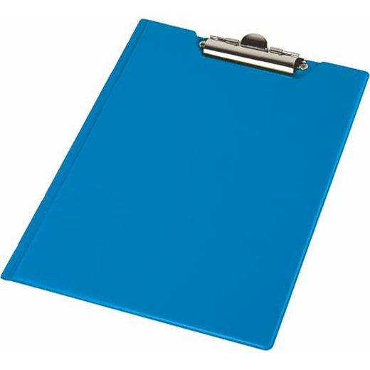 Podložka na písanie, s príklopom, A4, rohové vrecko, PANTAPLAST, modrá