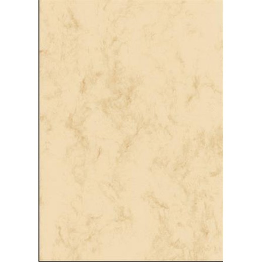 Predtlačený papier, obojstranný, A4, 200 g, SIGEL, béžový, mramorový