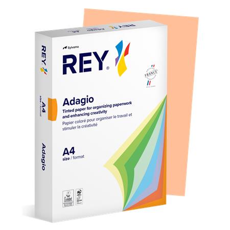 Kopírovací papier, farebný, A4, 80 g, REY "Adagio", pastelová lososová
